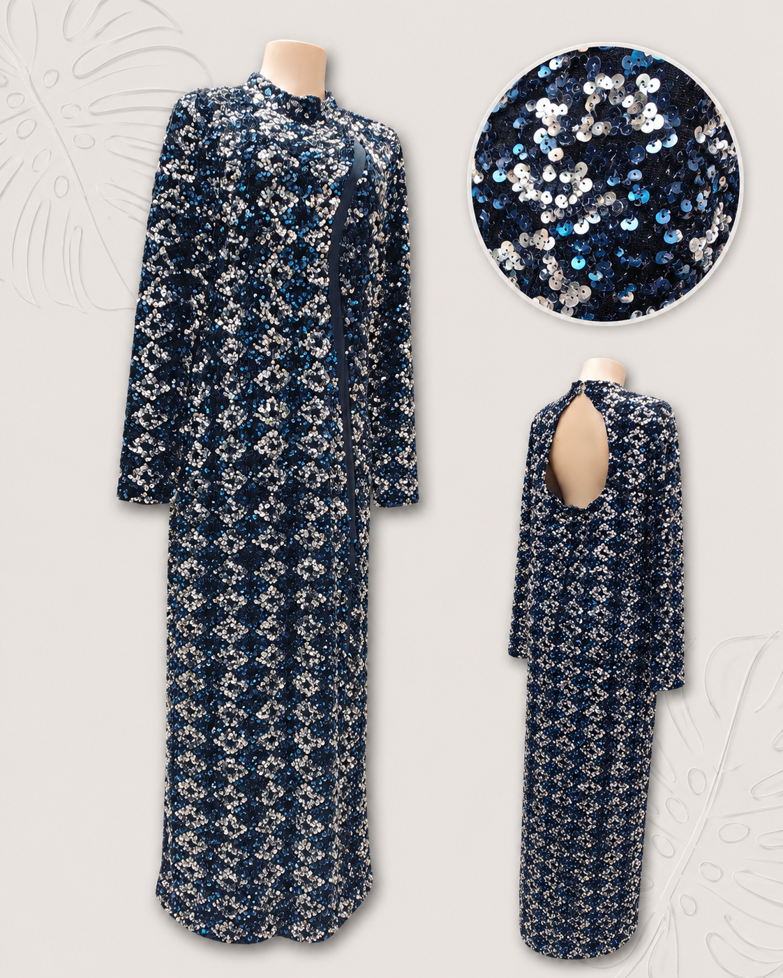mesh reveal sequin maxi dress . plus : 2x