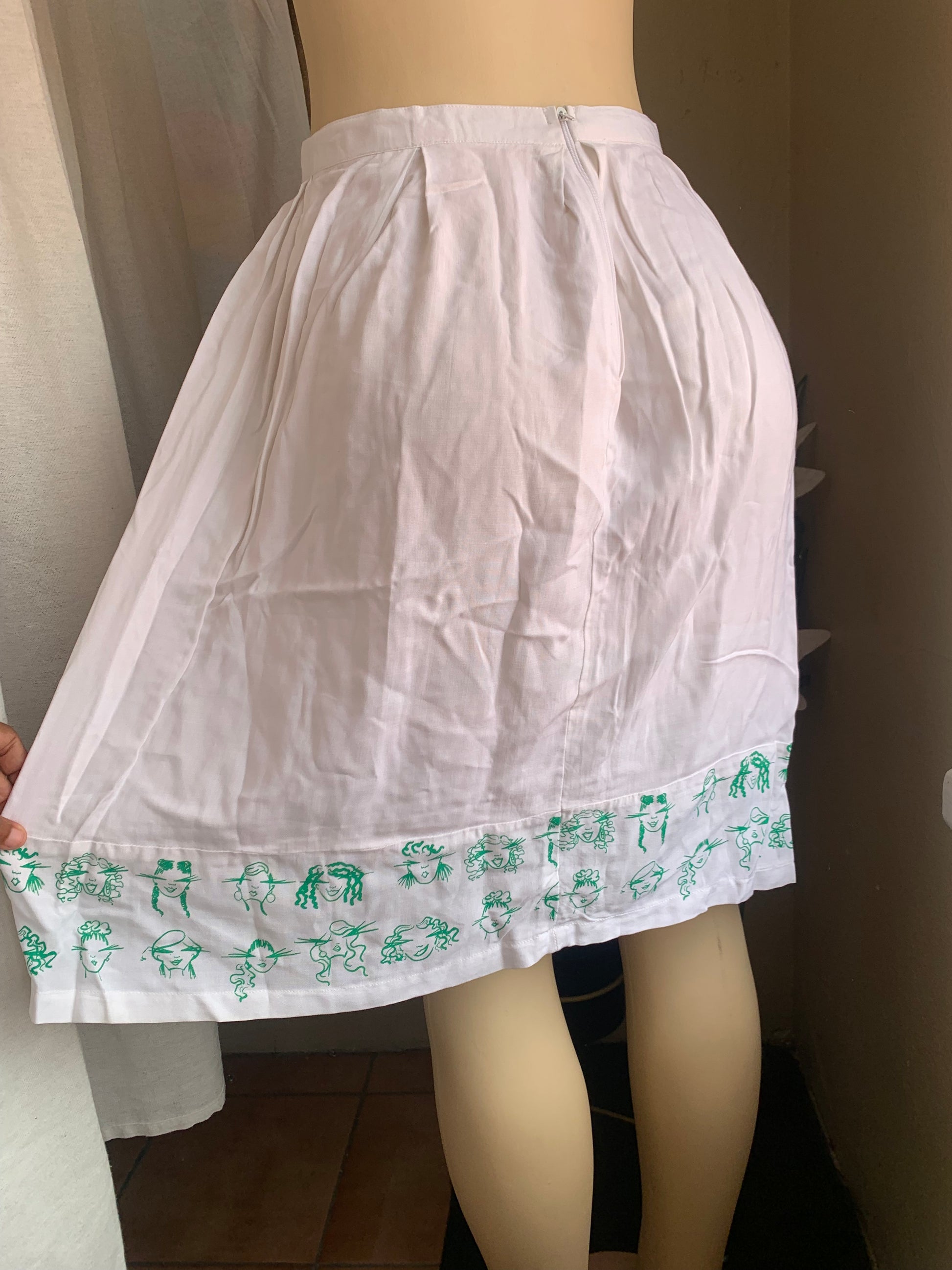 Jamaica made painted A-line skirt ,,, s
