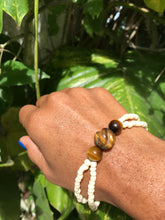 Load image into Gallery viewer, lllNew / Refurbished Tigers eye stone 2 multi bracelet *** cream (TNJ original)
