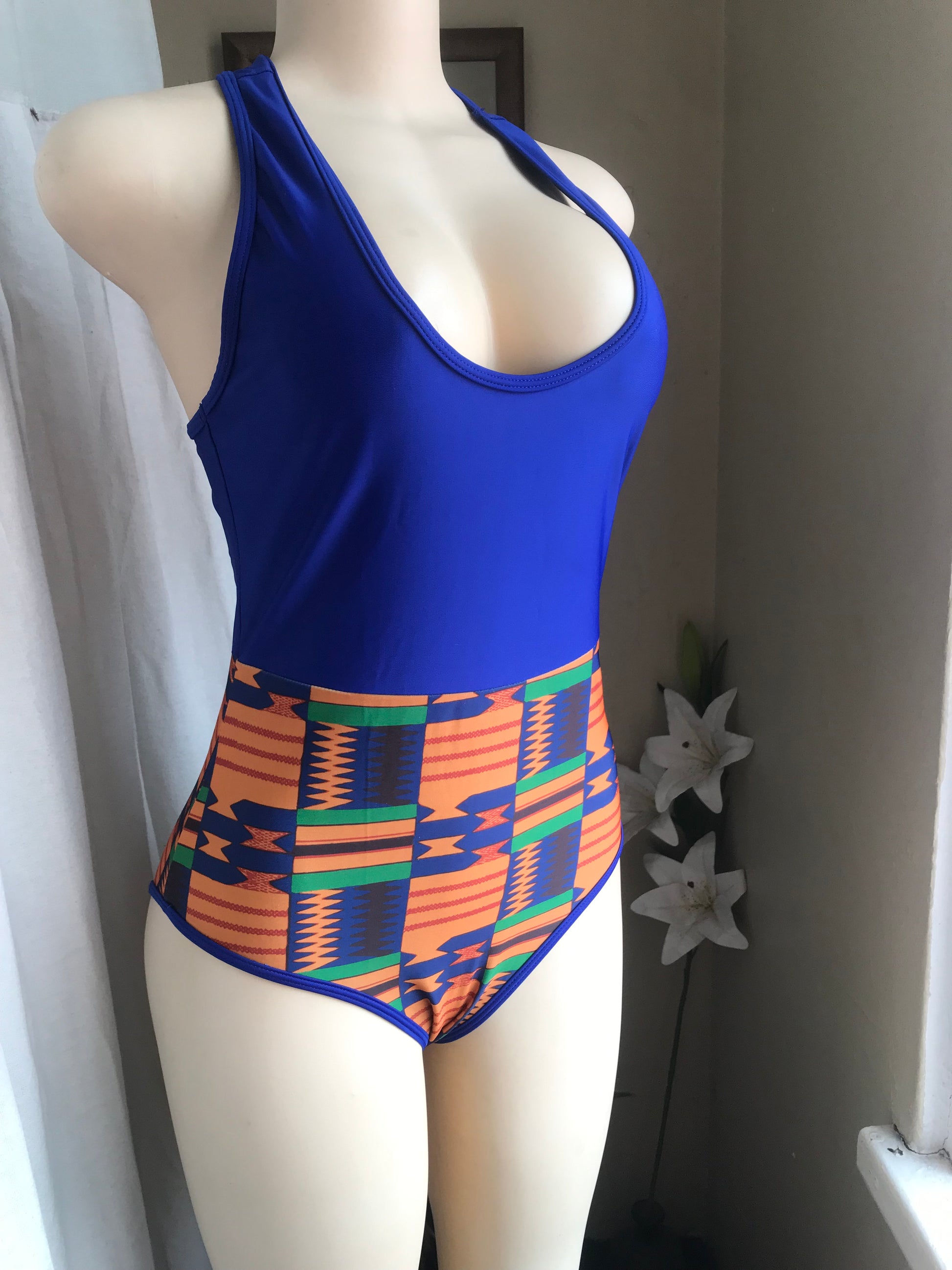 Like new African one piece swim suit large