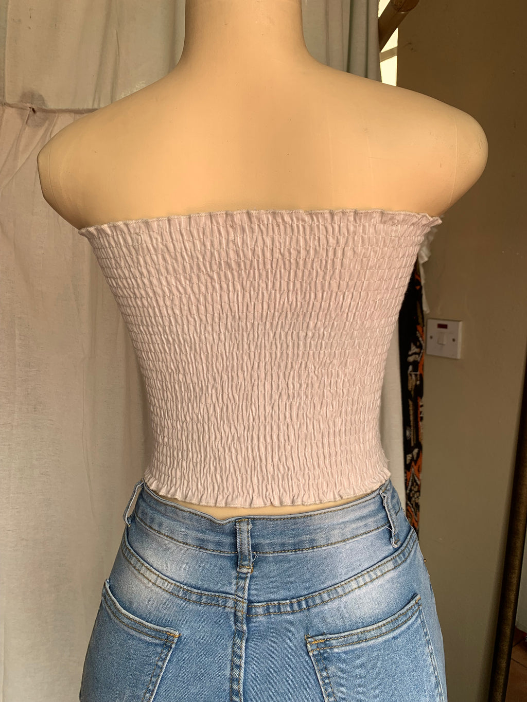 Beige stretchy tube top … s/m