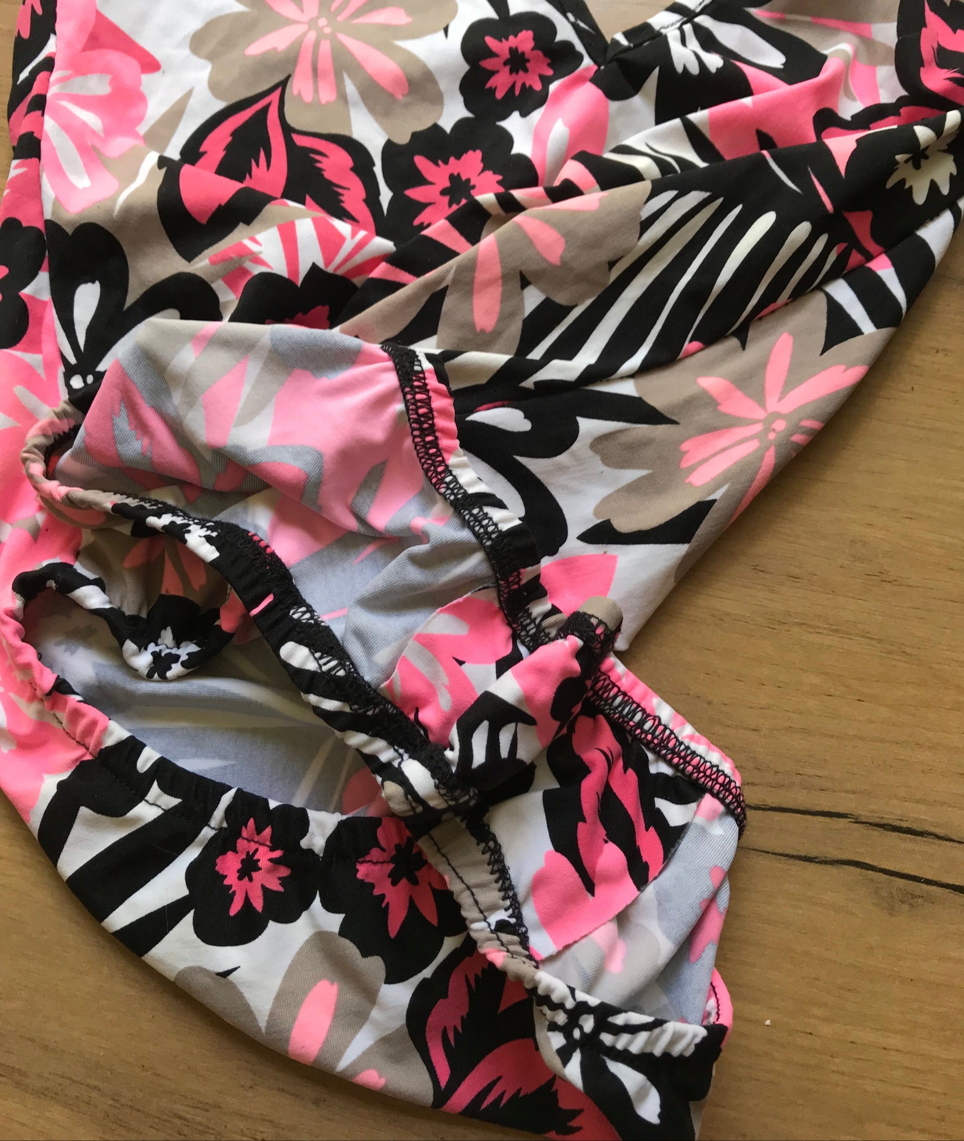 one piece swim suit floral print . s