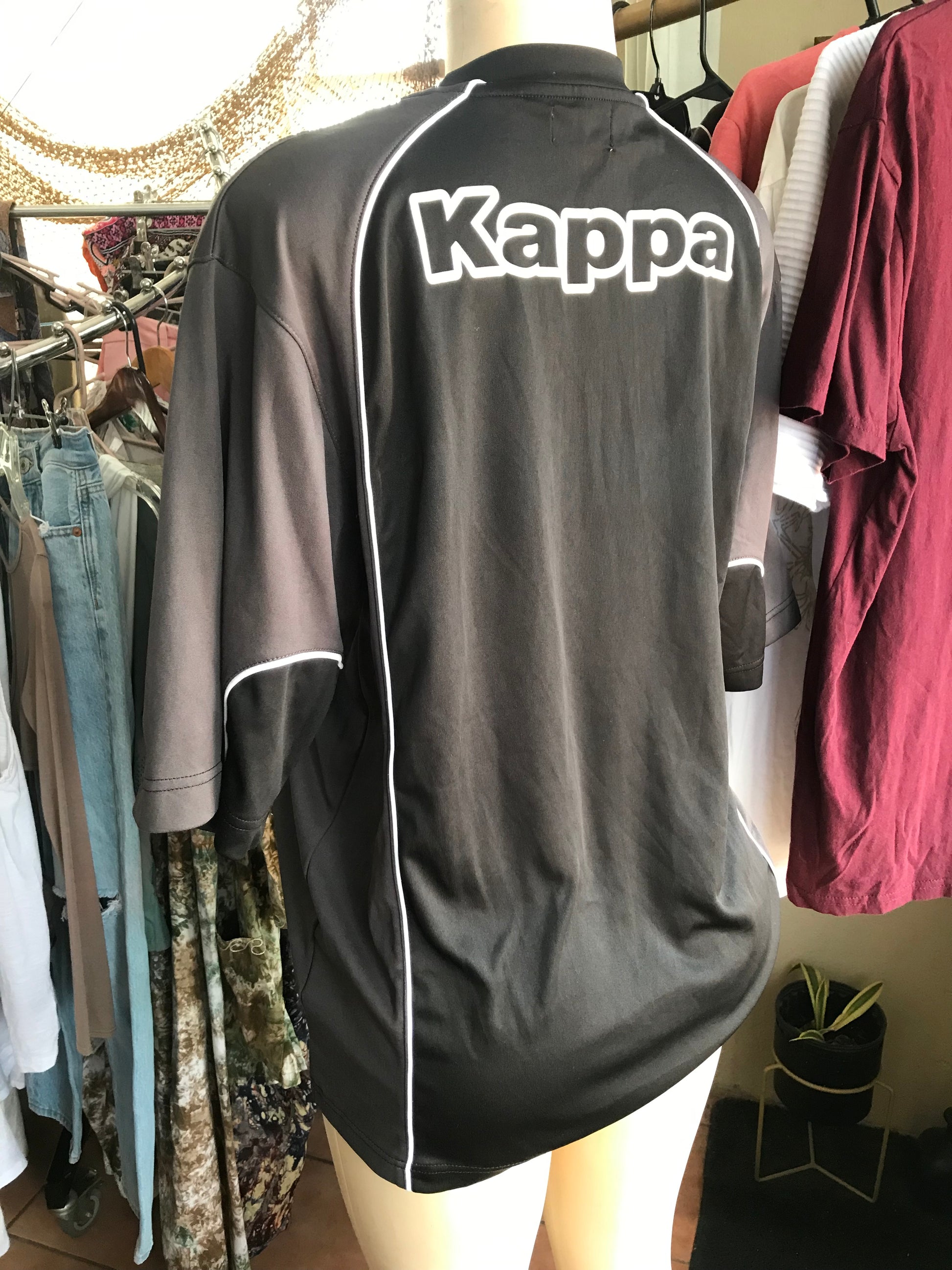 Kappa Jamaica Football fed black sport t shirt mens... XL