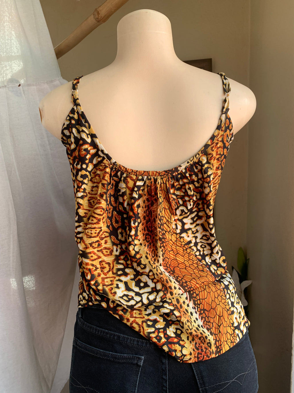Animal print cami top … s/m