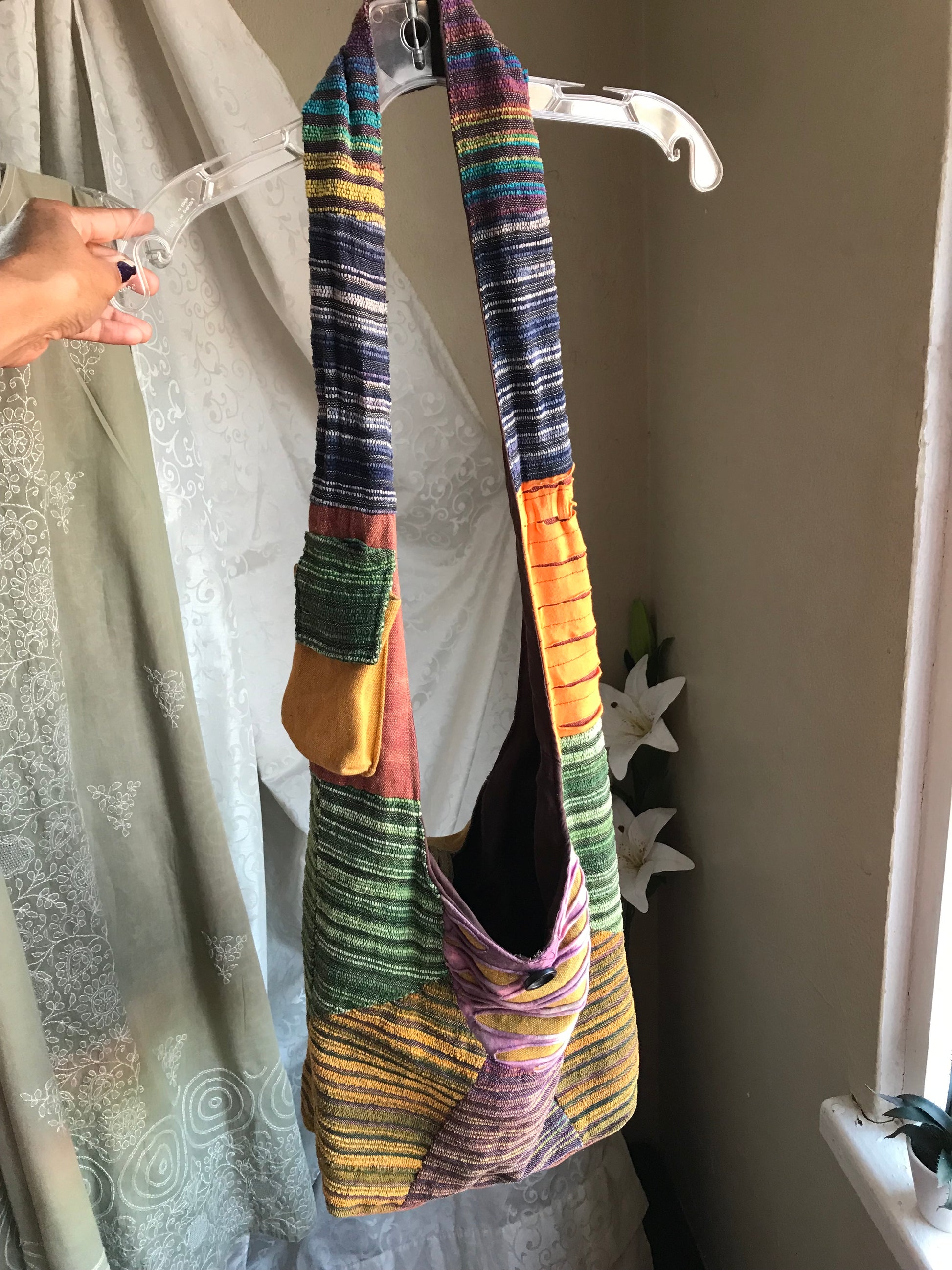 Classic Boho patchwork crossbody bag