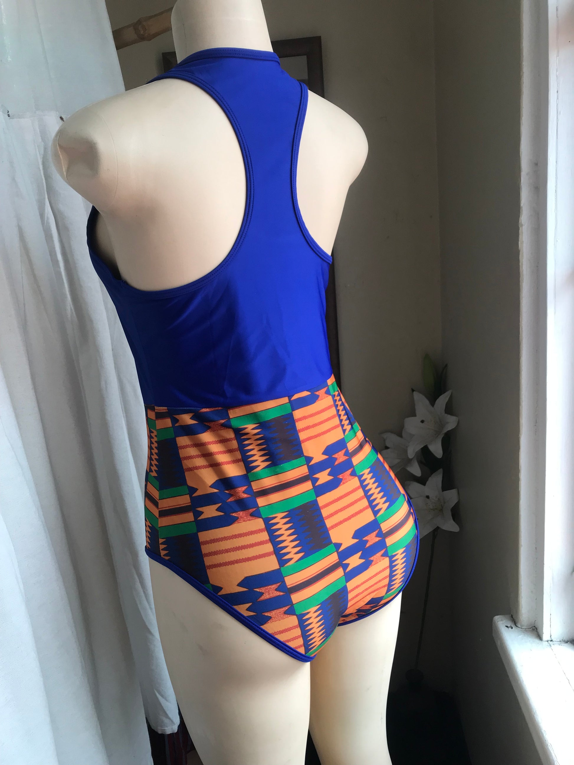 Like new African one piece swim suit large