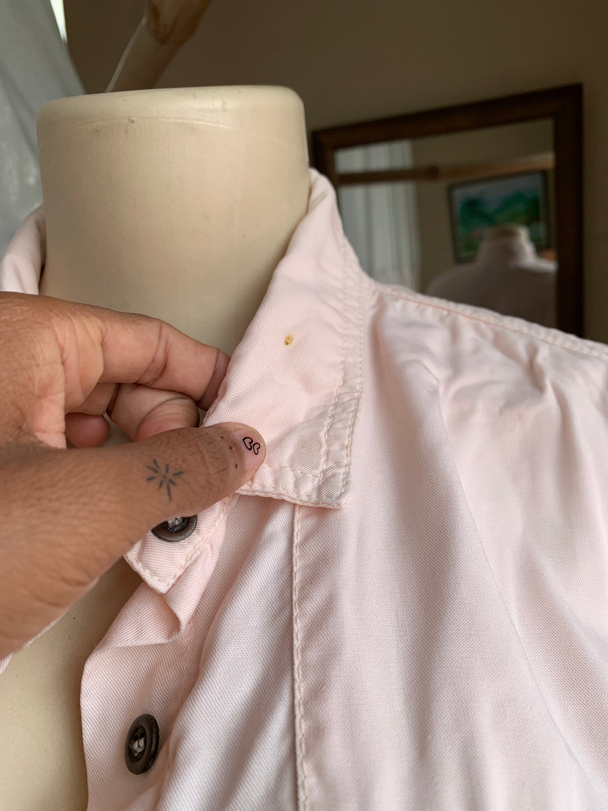 River island UK Soft pink button up romper,,, Organic ~~~ L ,,,