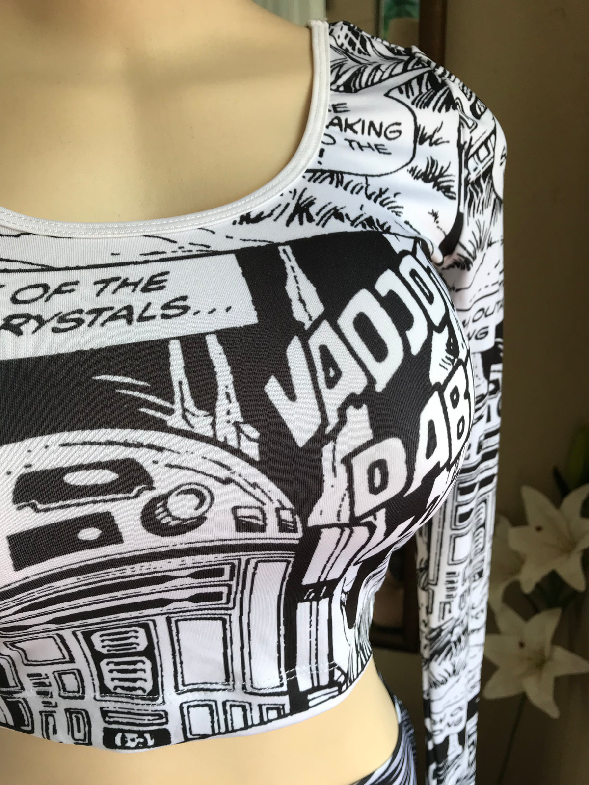 Star wars comic graphic crop top... S