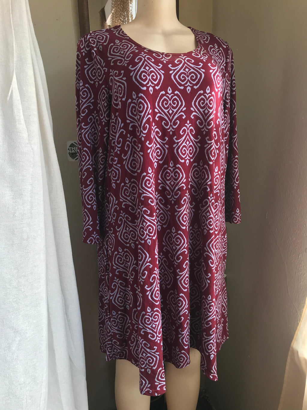 red print dress /xl