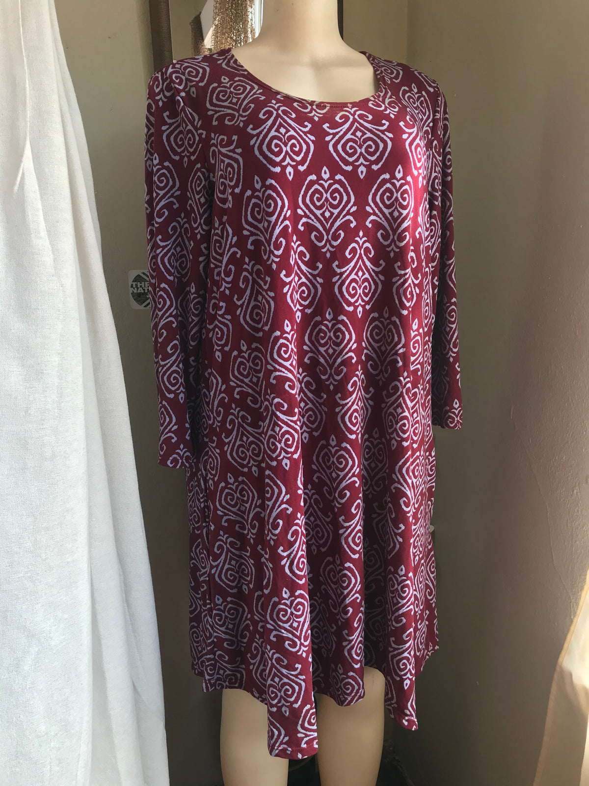 red print dress /xl
