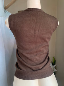 Chocolate brown sweater vest … s