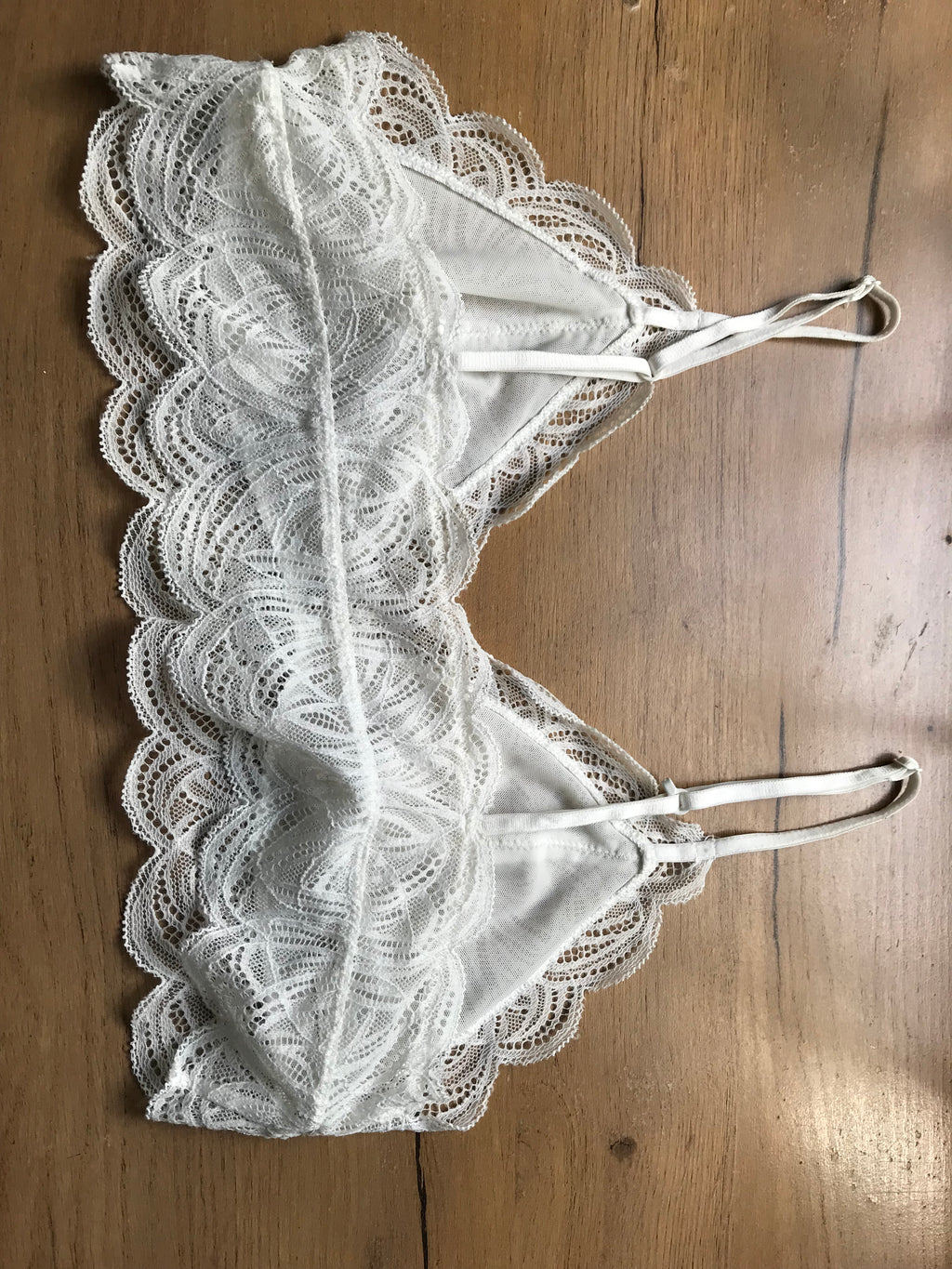 White Lace Bralette ... M
