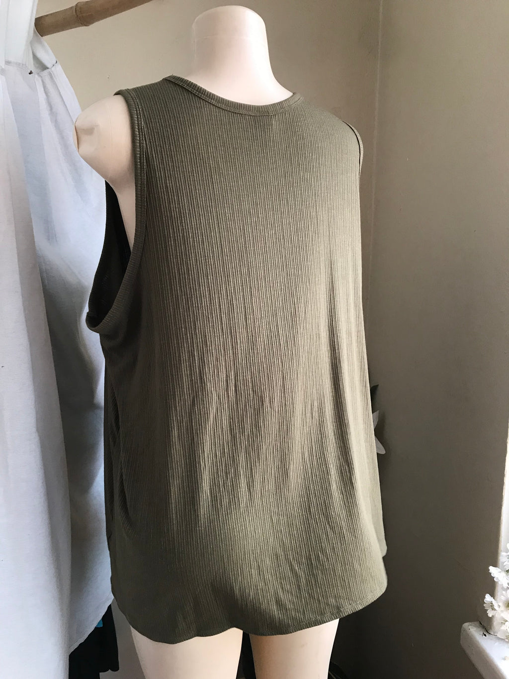 old navy green tank top ... /xl : 2x