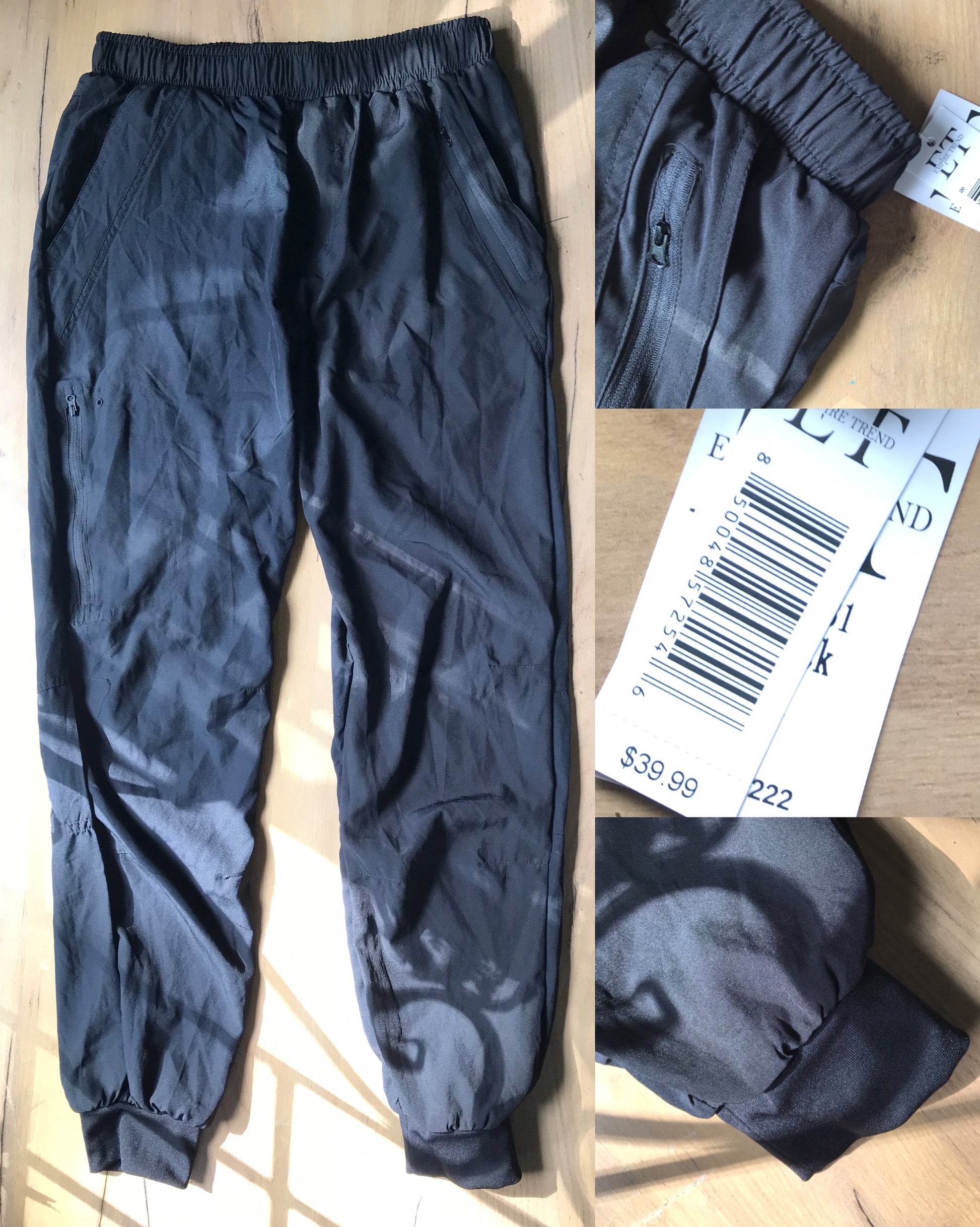new with tag Black jogger pants ::: M