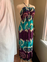 Load image into Gallery viewer, Halter tie dye maxi dress . L
