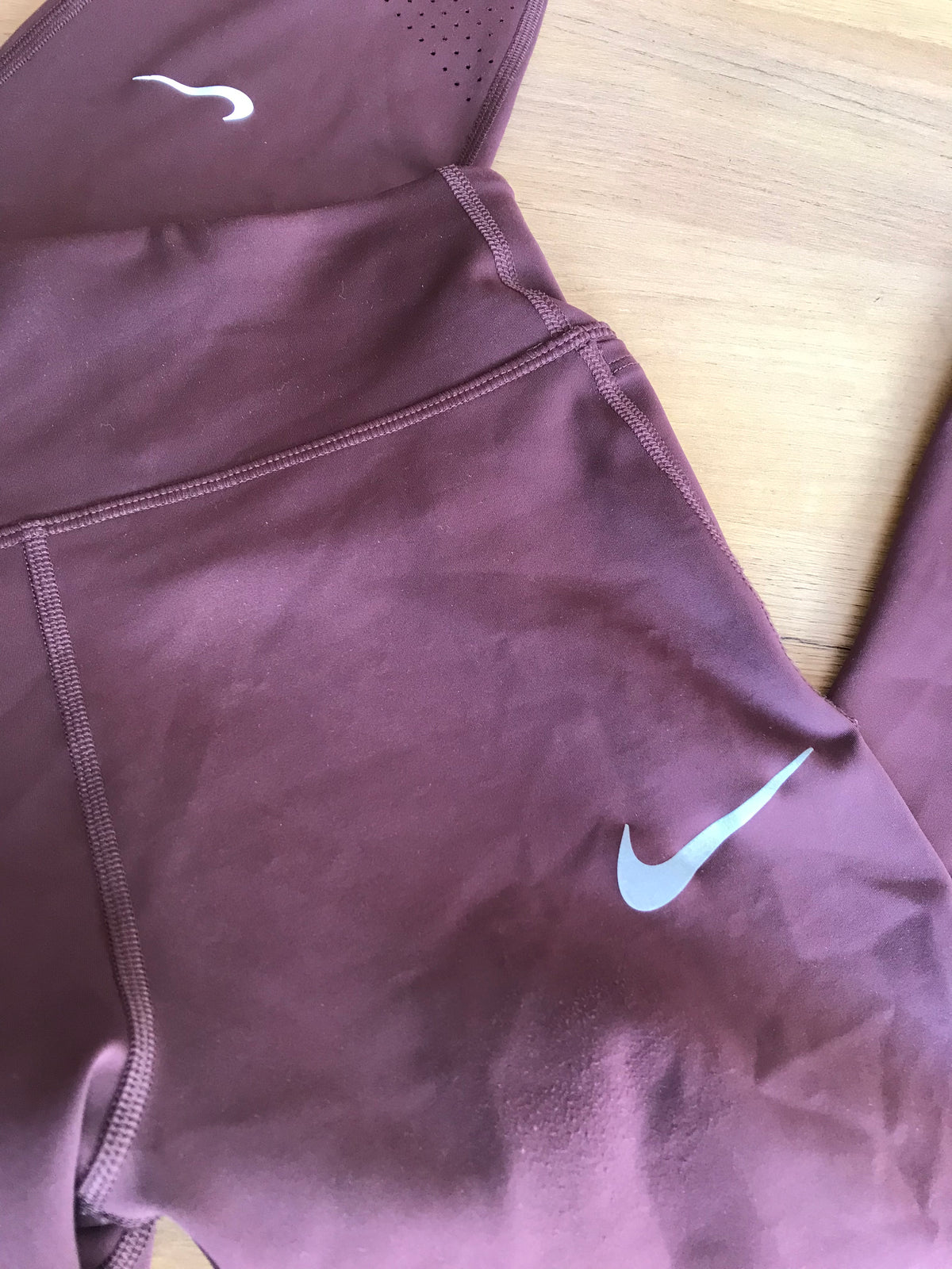 nike brown exercise leggings L