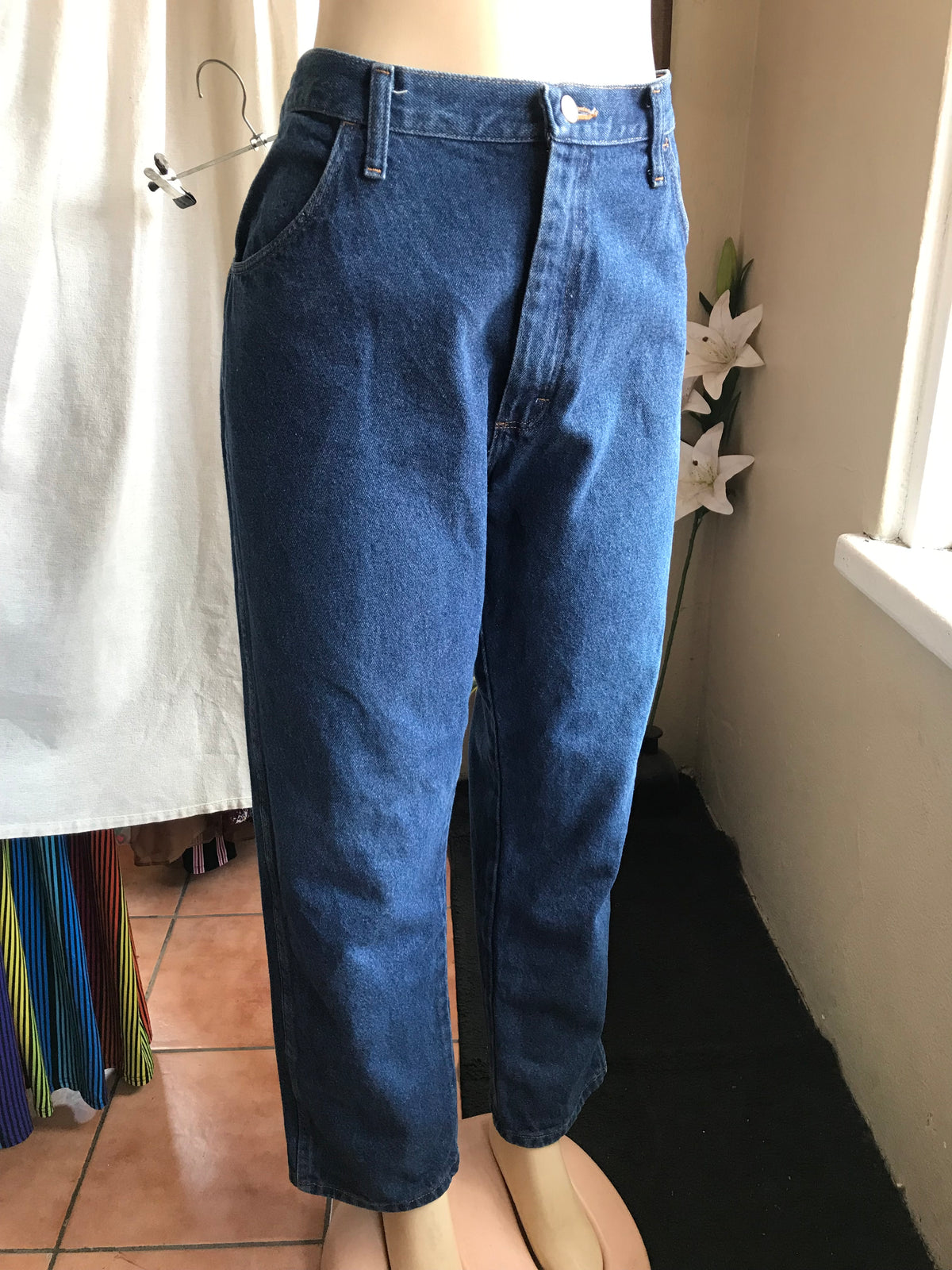 Vintage Rustler blue jeans w38/XL