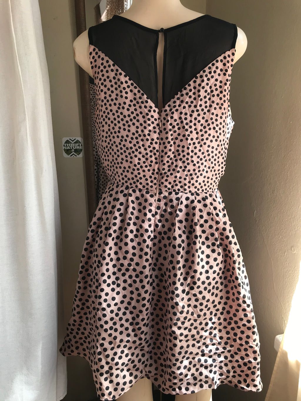 champagne polka professional dress  L