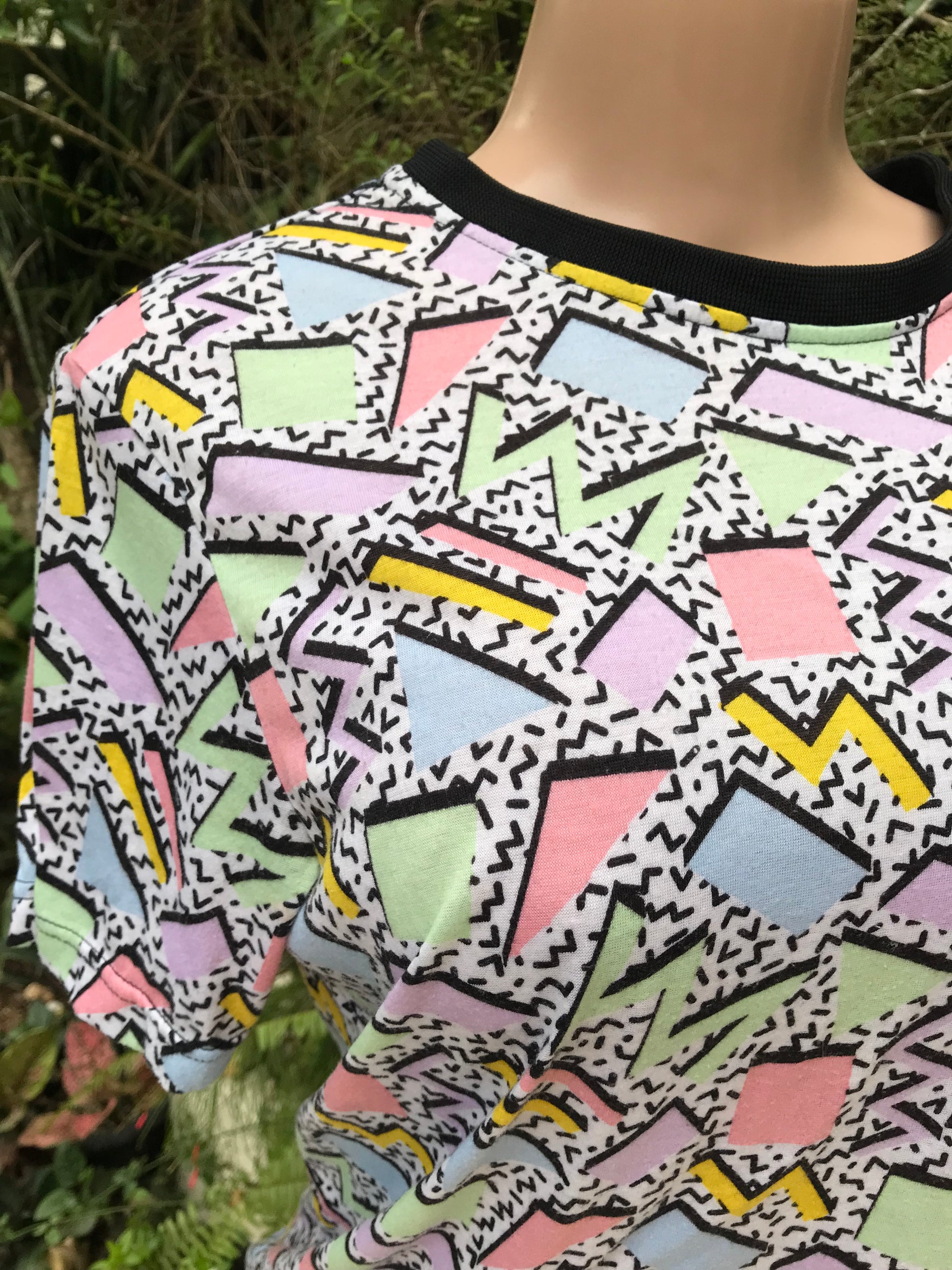 authentic 80s/90s vintage unisex print cotton tee ... mens med / female large ^^^