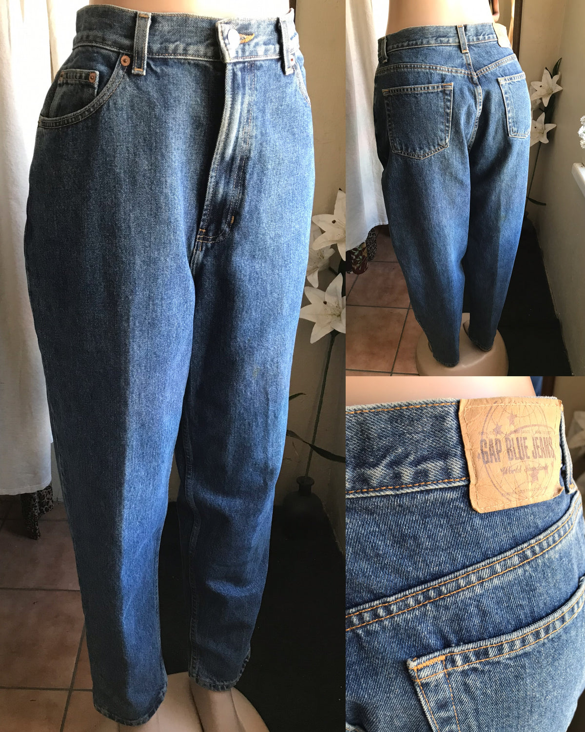 calvin klein vintage balloon mom jeans :::