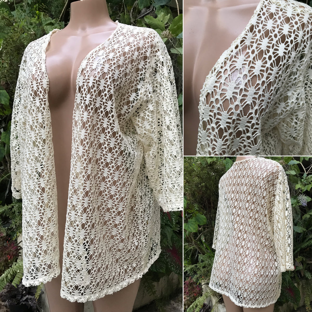 Vintage lace cover up L /XL