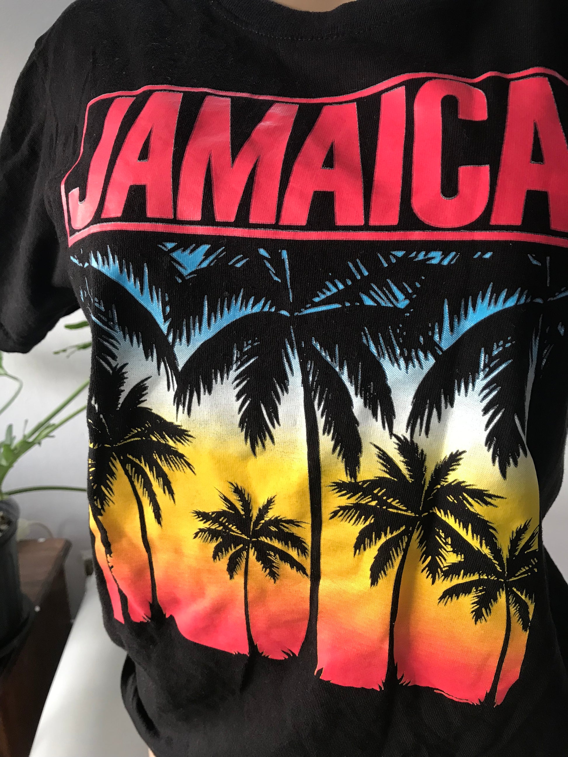 Black Jamaica sunset tee • S/M ;;;