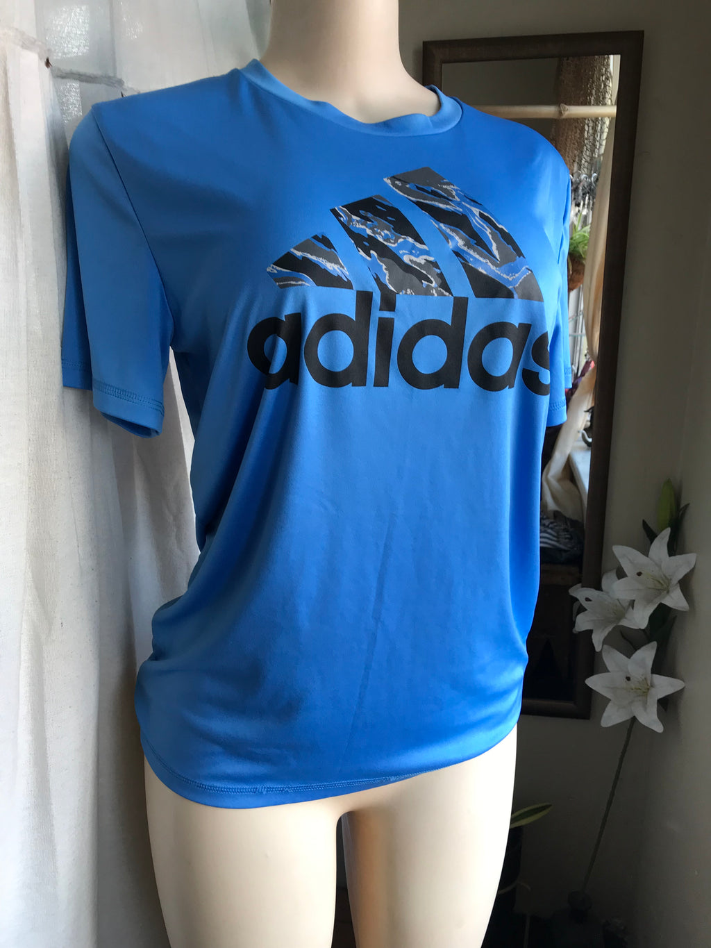 Blue Adidas tee unisex