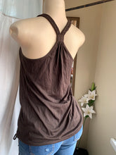 Load image into Gallery viewer, Brown braided tank top with beads … Mlll
