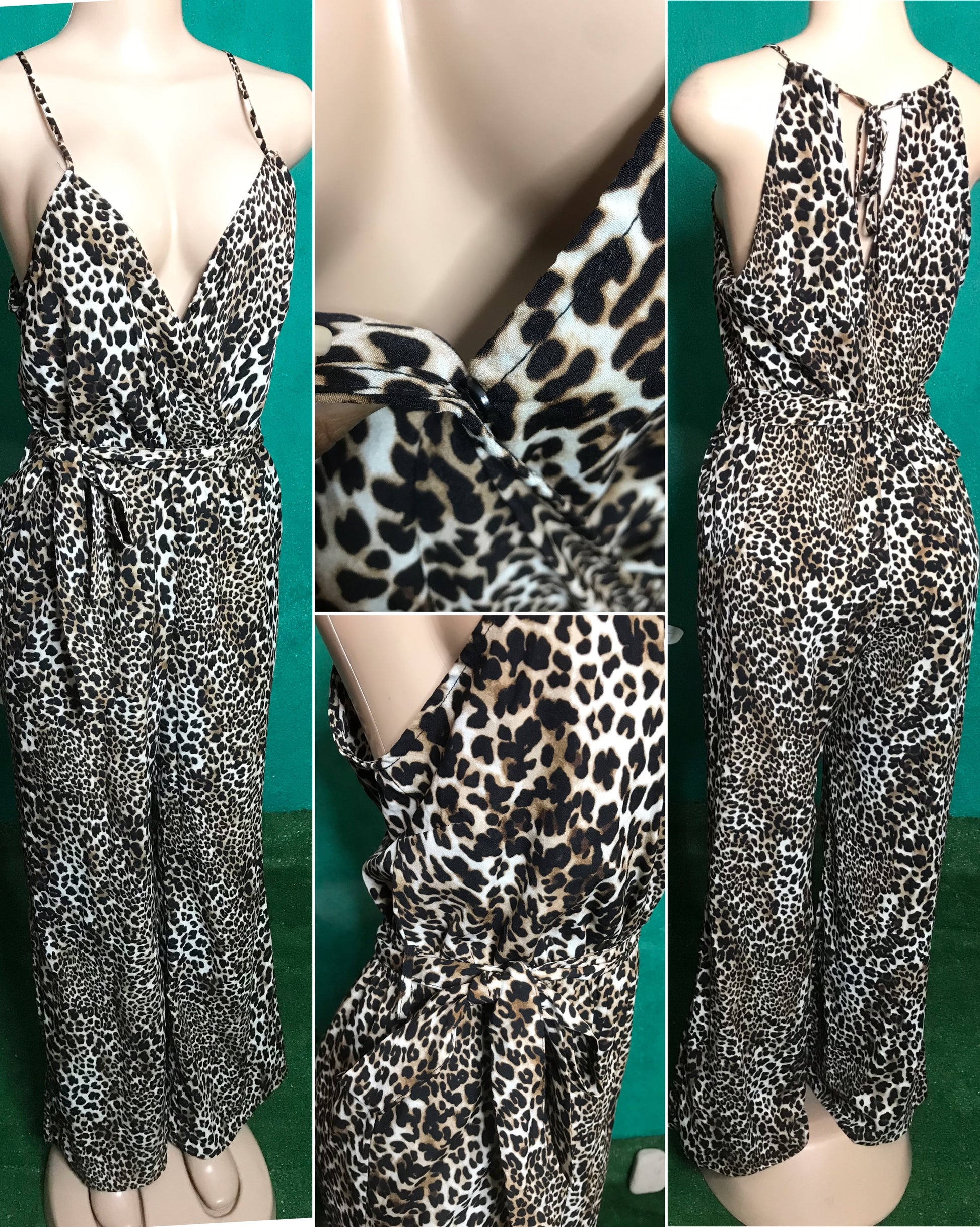 Cheetah maxi jumpsuit ~~~ m/L