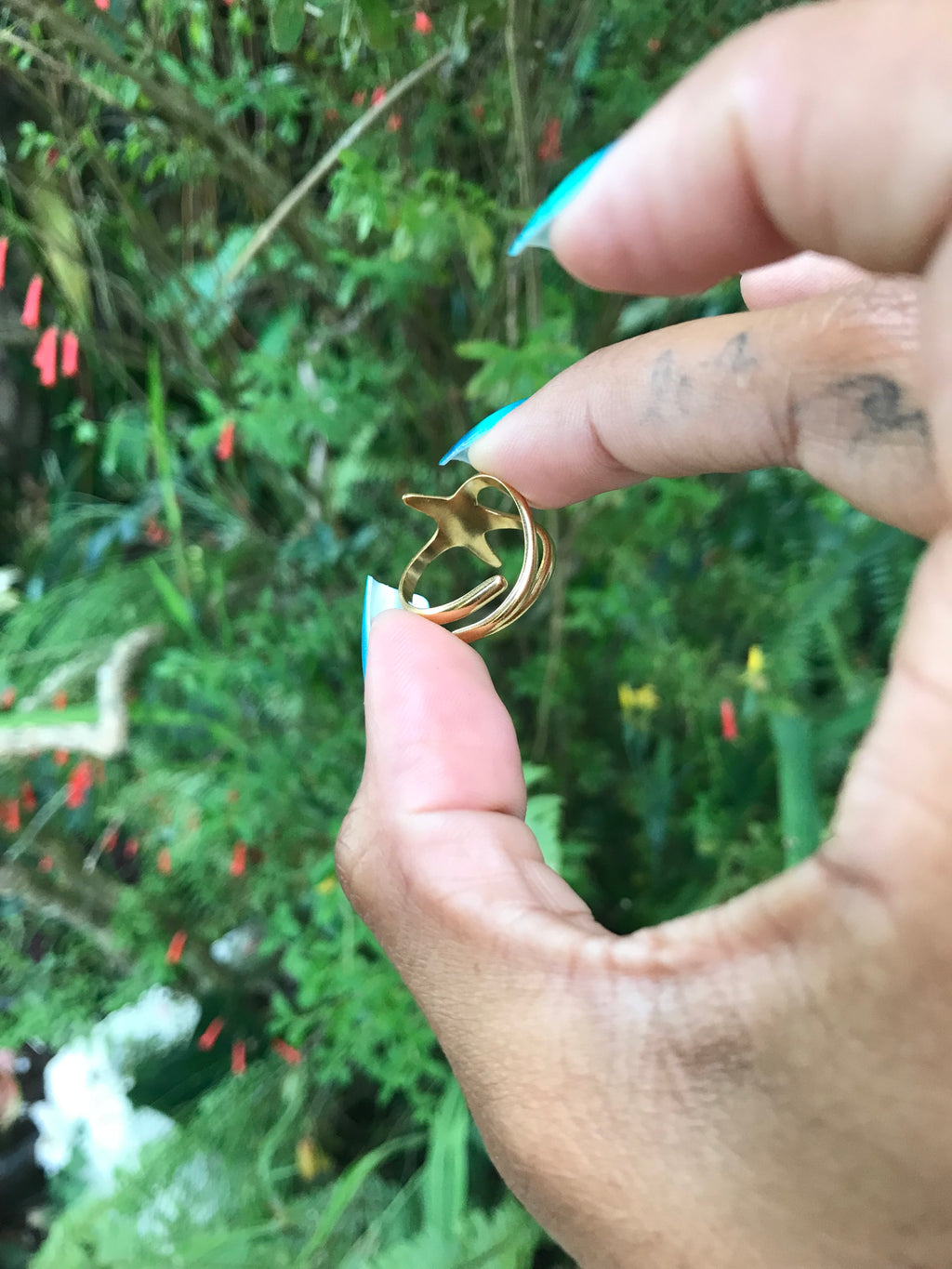 New Beach Themed Rings Stainless Steel *** Gold