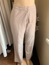 Load image into Gallery viewer, Pin stripe beige professional pants 1/2 of pants suit ::: M
