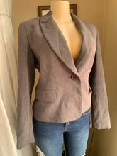 Load image into Gallery viewer, Pebbled brown buttoned blazer L &gt;&gt;&gt;
