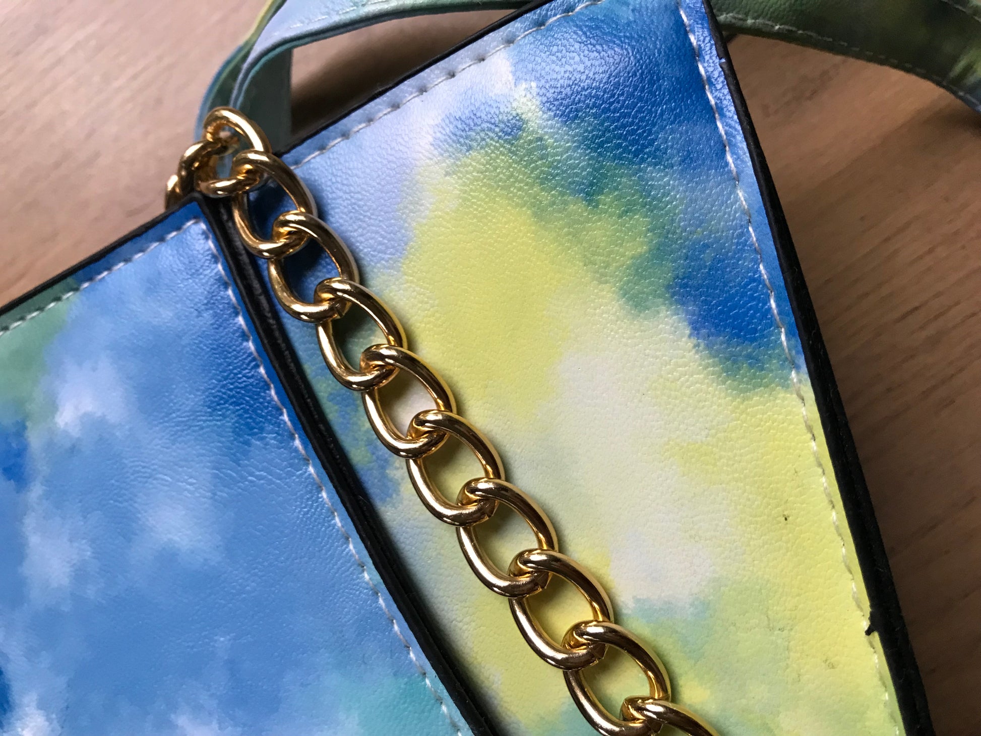 blue cloud crossbody fashion bag *** new