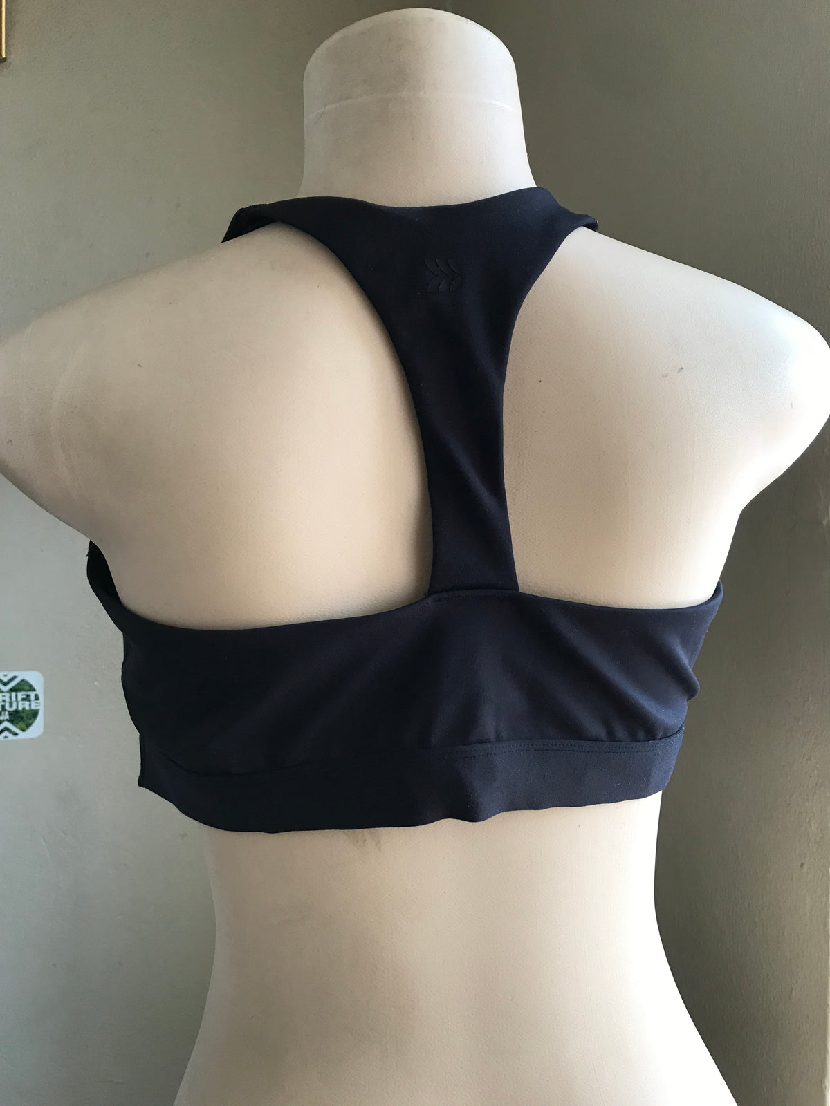 black plain exercise crop top... /xl : 2x