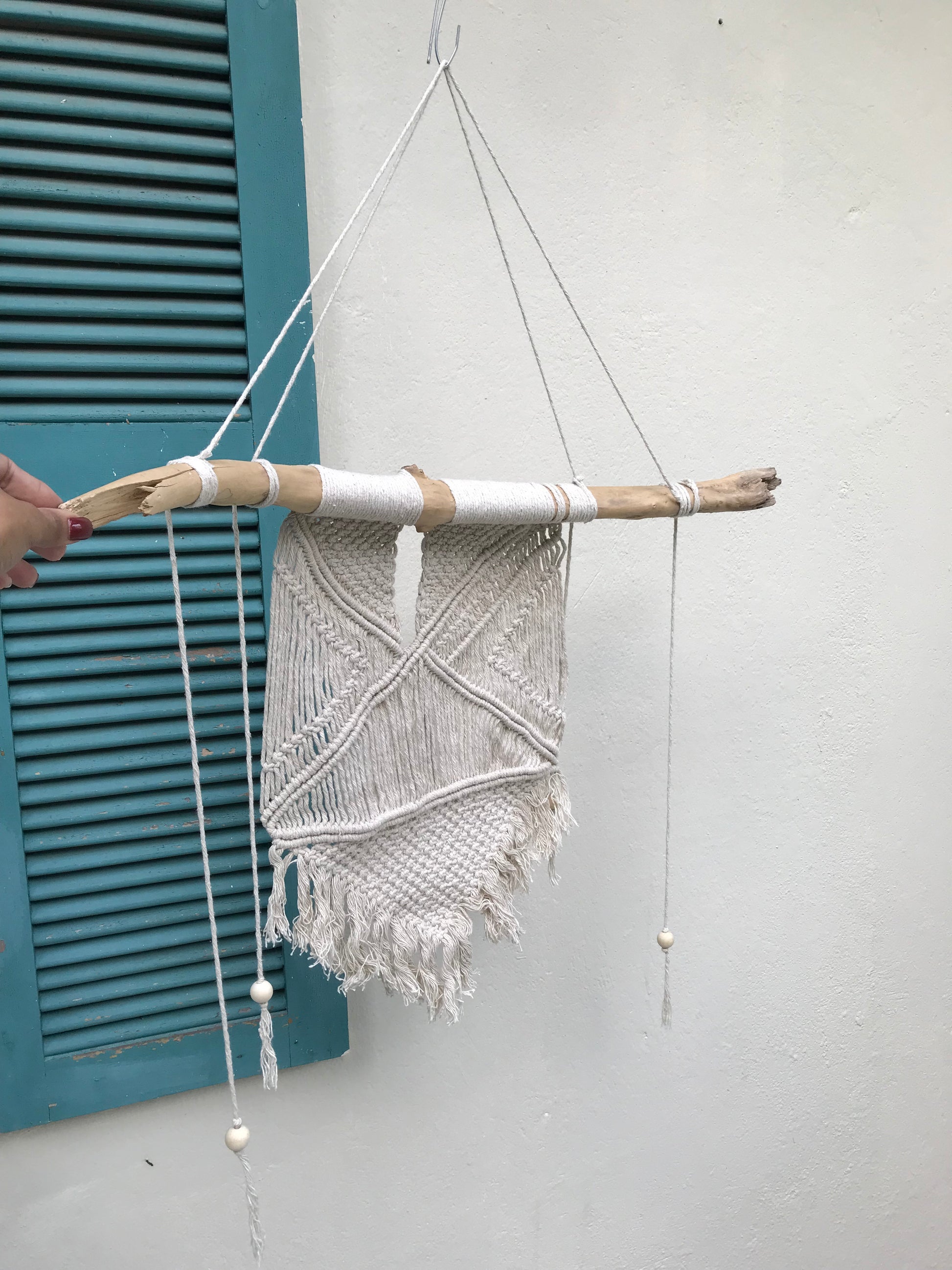 Macrame wall hanging large cream +++