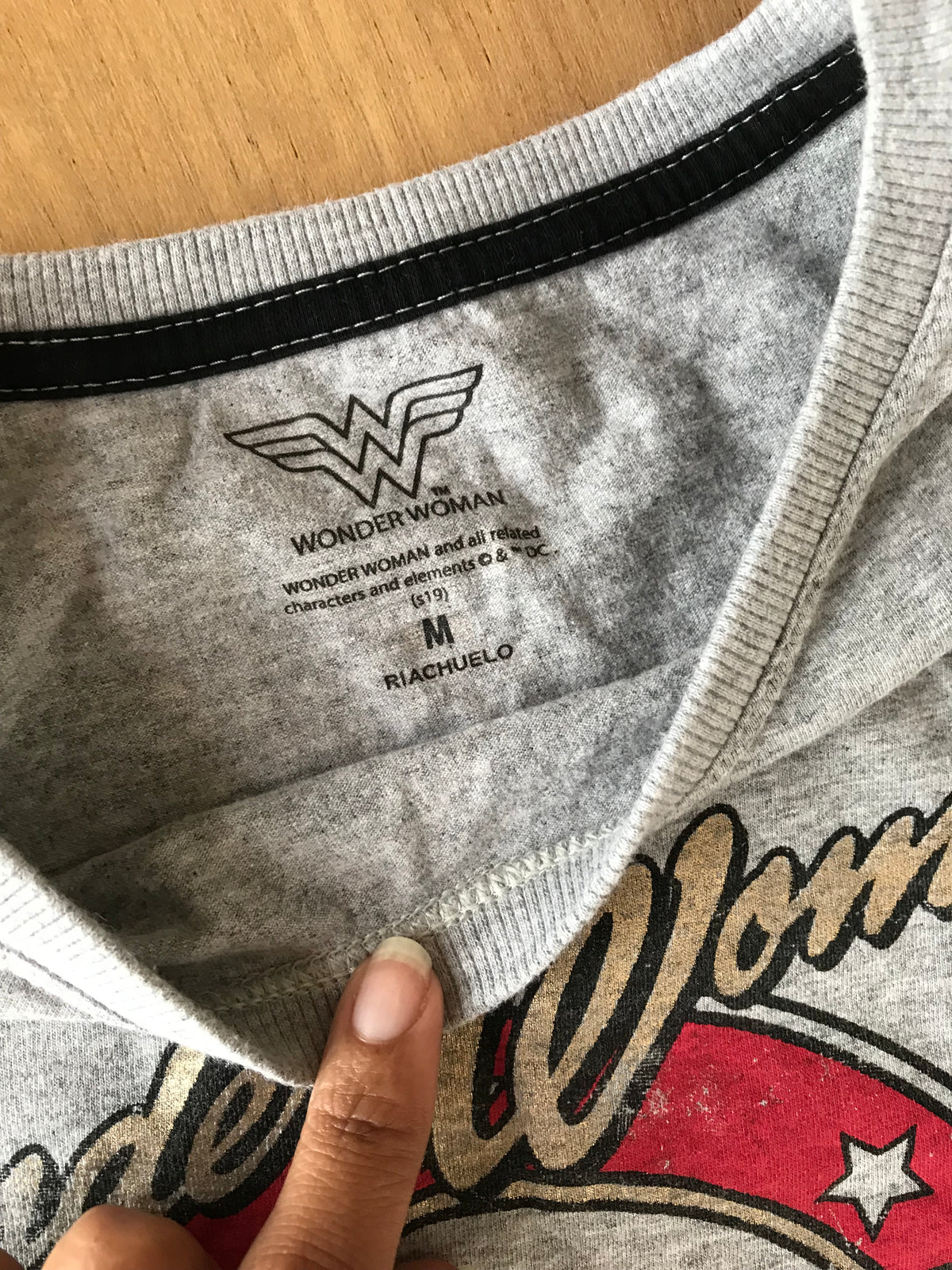 Grey wonder woman pop culture graphic tee ;;; M...