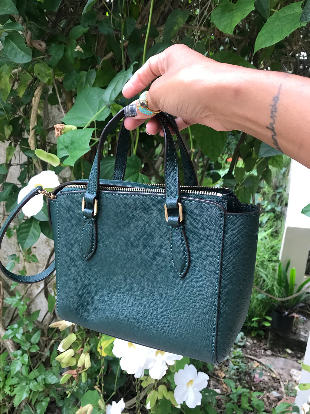 Tory Burch Emerson Mini Top Zip Tote *** Leather Bag