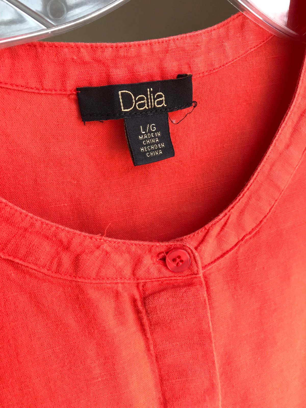 retro red cotton blend sleeveless button shirt with pockets ... /xl