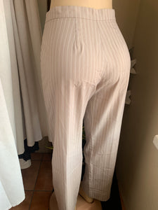 Pin stripe beige professional pants 1/2 of pants suit ::: M