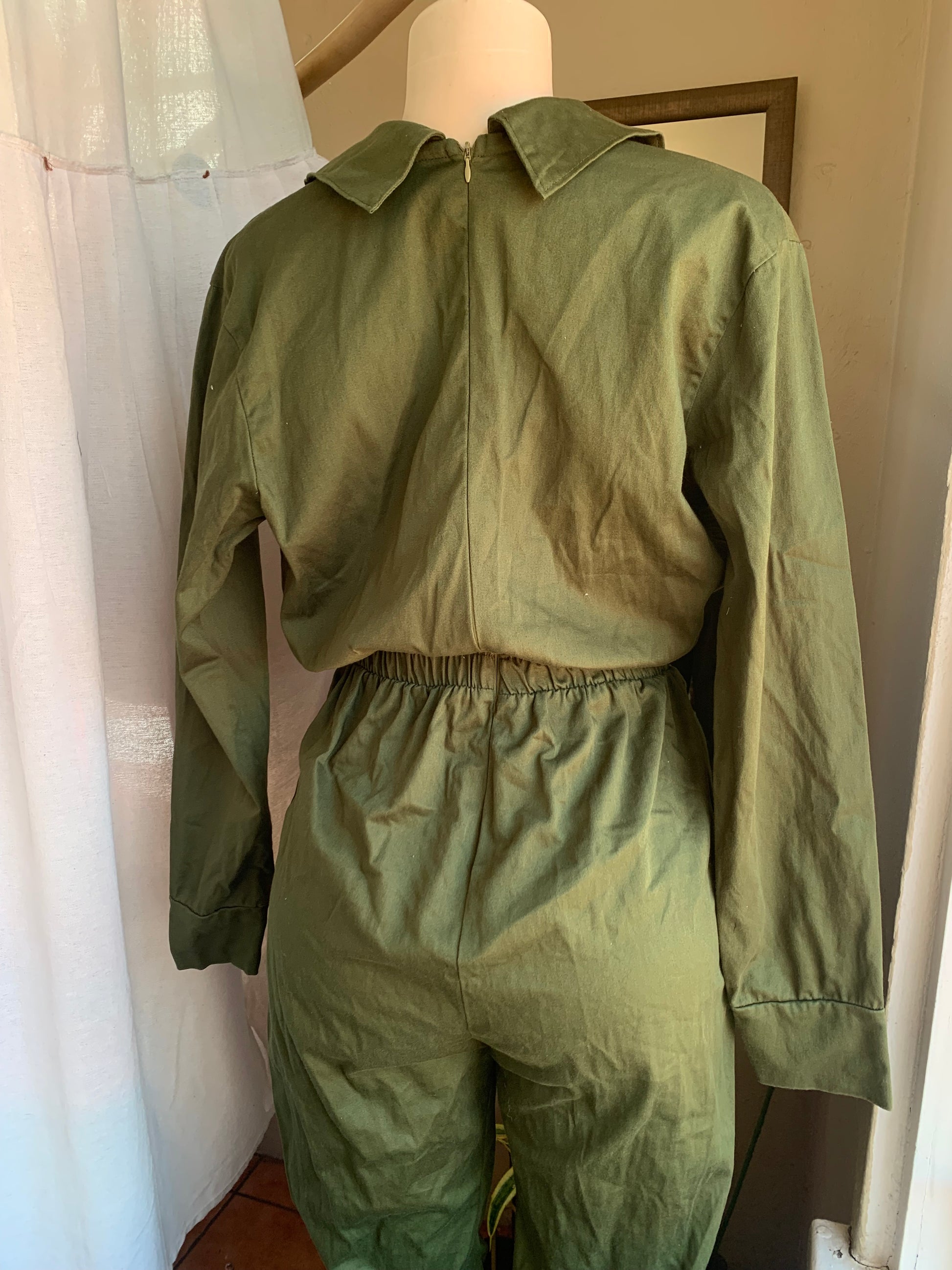 army green worker jumpsuit ~~~ m