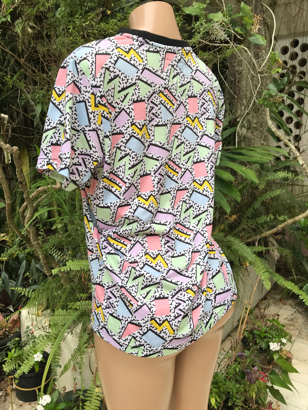 authentic 80s/90s vintage unisex print cotton tee ... mens med / female large ^^^