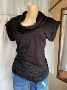 Cowl neck top with side singe … Mlll