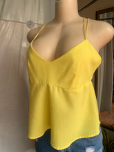 Load image into Gallery viewer, Yellow cami with back zip and slit … Mlll
