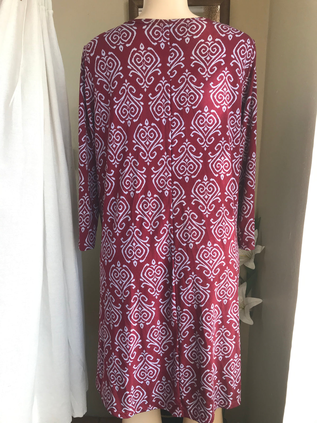 red print dress /xl