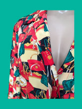 Load image into Gallery viewer, vintage red handbag print shirt... M
