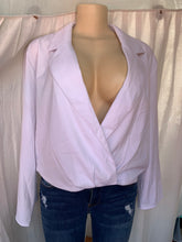 Load image into Gallery viewer, White blazer top...lll L &gt;&gt;&gt;
