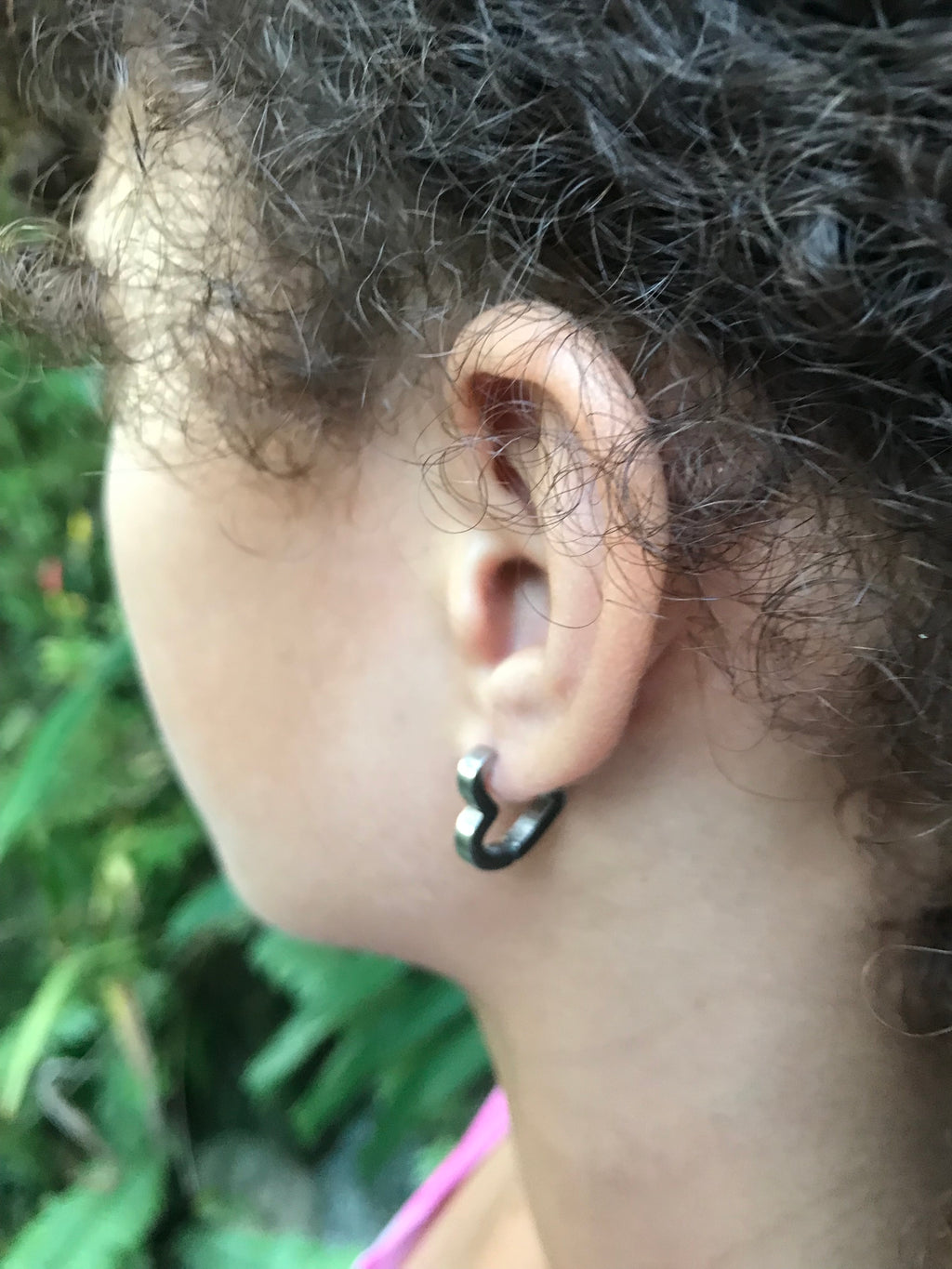 New Heart Shape Stainless Steel Earrings *** Gold/Black/Silver