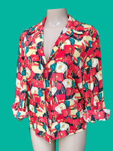 Load image into Gallery viewer, vintage red handbag print shirt... M
