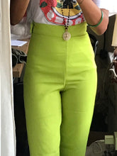 Load image into Gallery viewer, lime green high waist professional pants ::: xs/s
