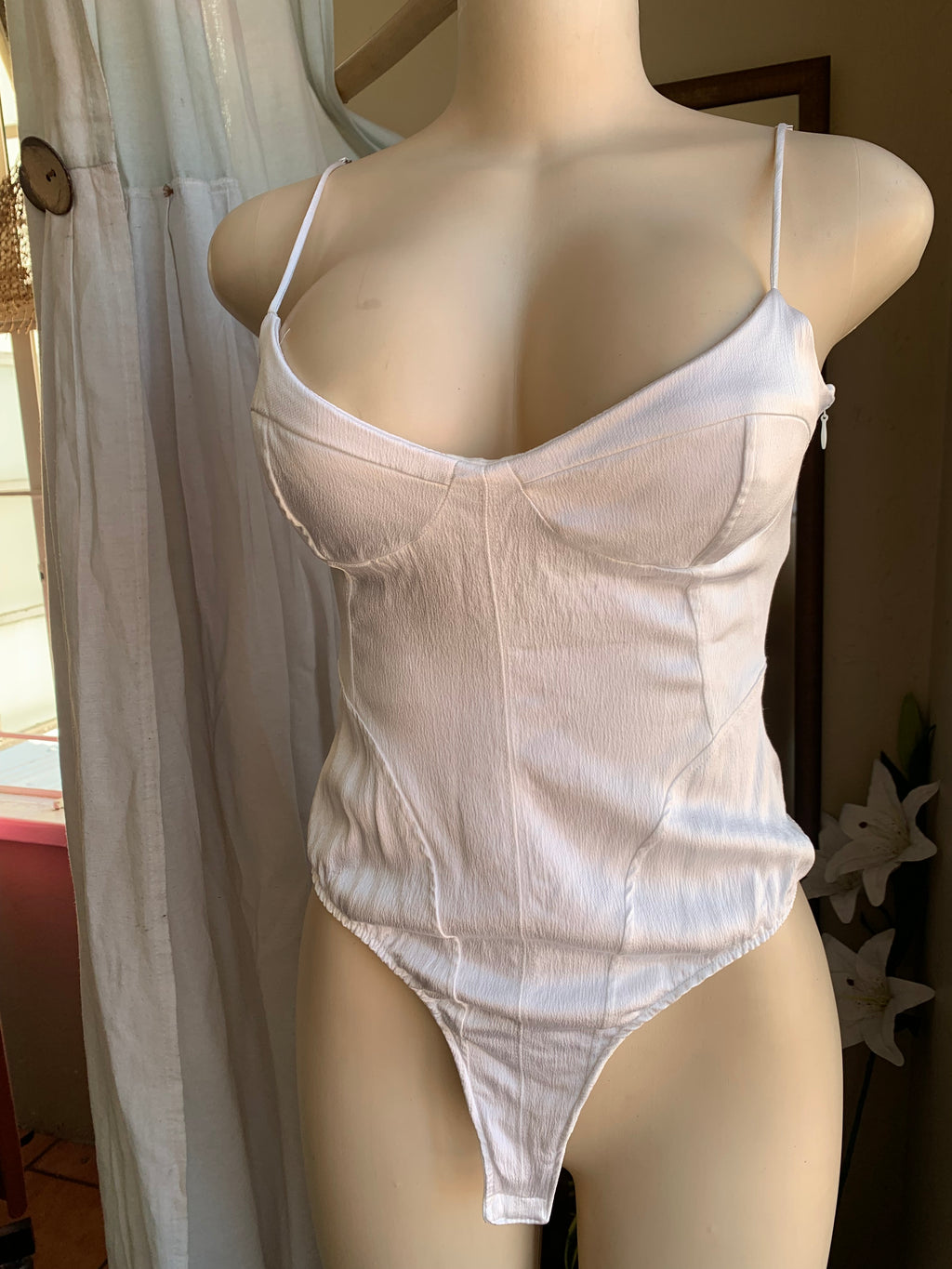 ZARA white cami bodysuit … s